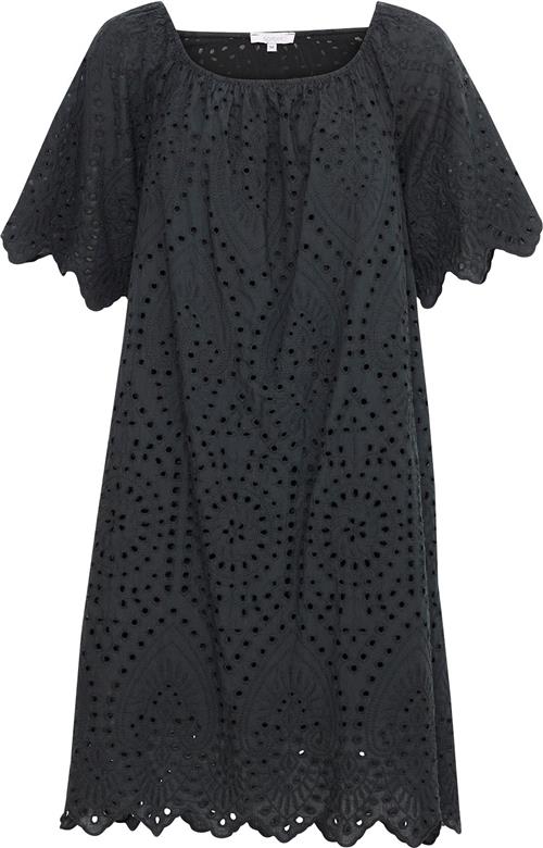 Sorbet Sbmilea Dress Kvinde Jet Black Midi Kjoler Str XL - hos Magasin