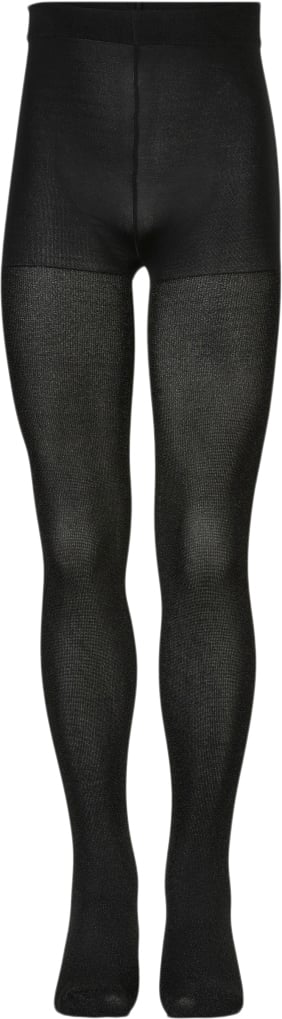 The New 2pack Tights Glitter/solid Noos Str 98-104 cm/3-4 år - Sort Leggings hos Magasin