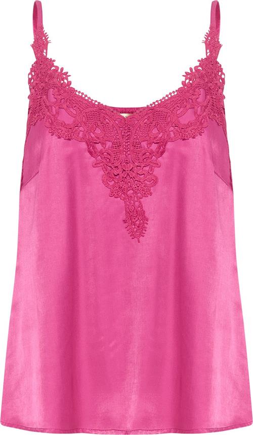 Se Cream Cranna Top Kvinde Fuchsia Red Tanktoppe Str 40 - hos Magasin ved Magasin