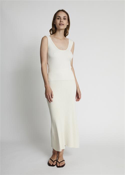 Bruun & Stengade BS Desiree Skirt Kvinde Off White Maxi Nederdele Str XXL - hos Magasin