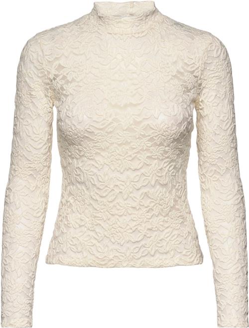 Rosemunde Long Sleeve Turtleneck Tshirt Kvinde Hvid Langærmede Bluser Str S - hos Magasin