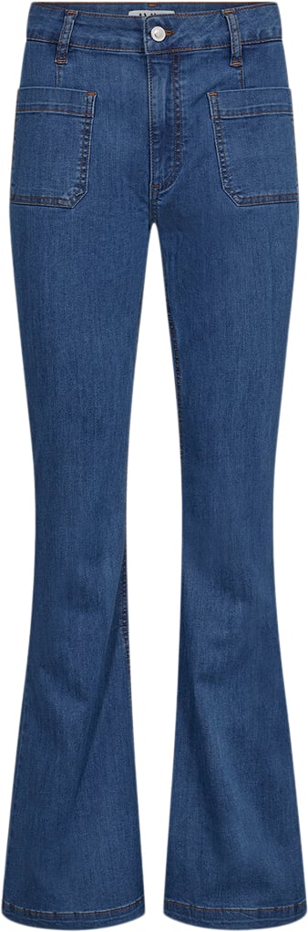 IVY Copenhagen Ivyann Charlotte Jeans Excl. Greece Rinse Blue Kvinde Denim Blue Flared Jeans Str 30 / 32 - hos Magasin