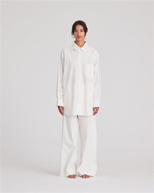 Gai&Lisva Astrid L/S Shirt Poplin Gots 243975 Kvinde Whisper White Langærmede Bluser Str XS - hos Magasin