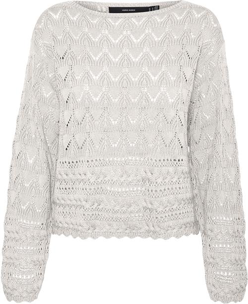 Vero Moda Vmlua LS Boatneck Pullover Noos Kvinde Birch Sweaters Regular Fit Str S - hos Magasin