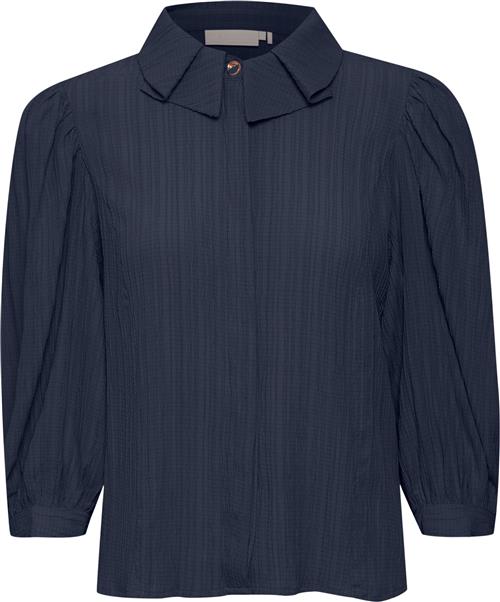 Se Karen by Simonsen Frostykb Blouse Kvinde Black Iris Langærmede Bluser Regular Fit Str 44 - hos Magasin ved Magasin