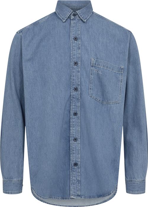 ET AL 4356 Denim Shirt Kvinde Vintage Blue Denimskjorter Str S Denim - hos Magasin