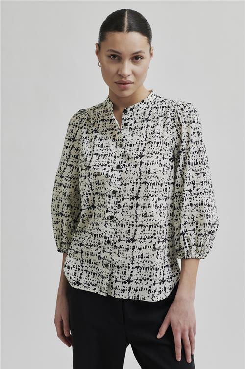 Second Female Malukan SS Shirt Kvinde French Oak Kortærmede Skjorter Str XS - Bomuld hos Magasin