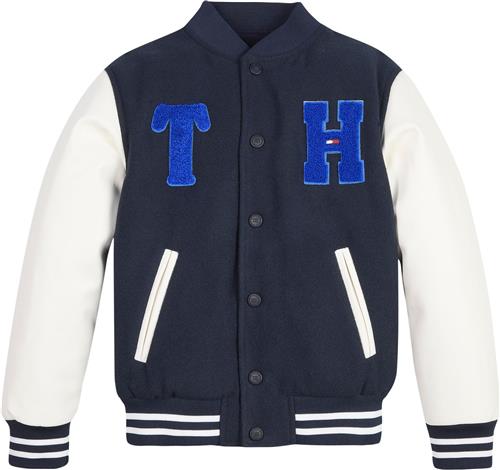 Tommy Hilfiger Reversible Varsity Bomber Jacket Str 16 år / 176 cm - Desert Sky Overgangsjakker hos Magasin