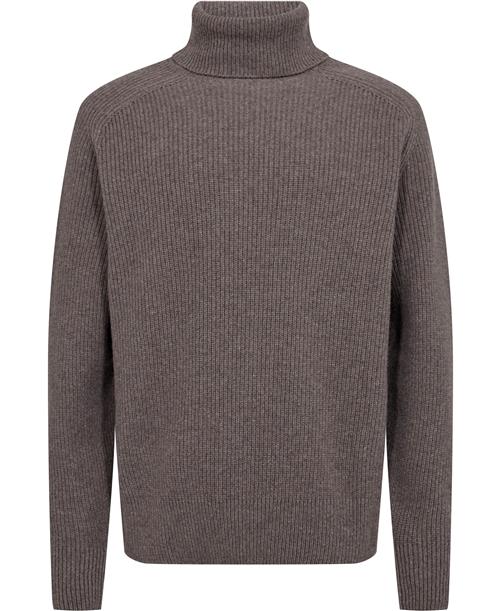 BOSS Cevento Mand Dark Beige Turtlenecks Str L - hos Magasin