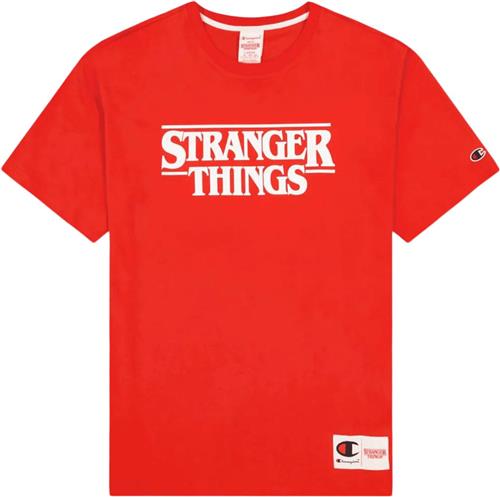 Se Champion Crewneck Tshirt Mand Red Kortærmede T-shirts Str XL - Bomuld hos Magasin ved Magasin