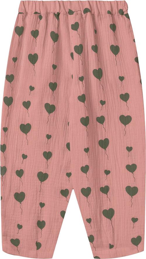 Fliink Love Pant Str 3Y/98 - Ash Rose Aop Bukser hos Magasin