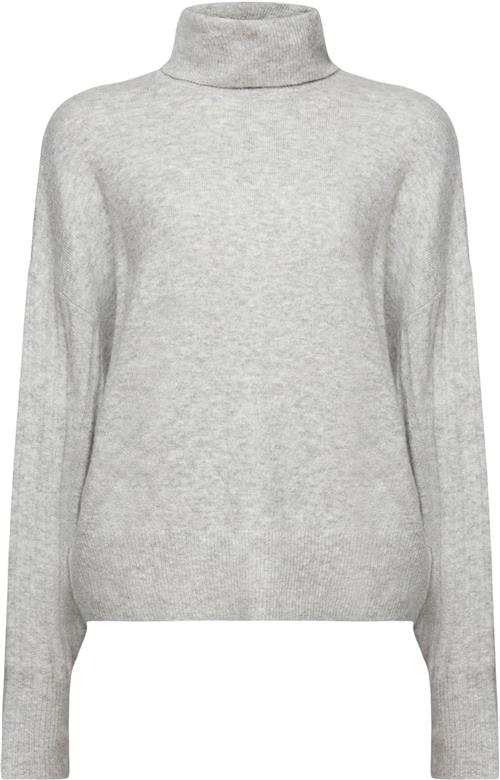 Esprit hi Neck Sweater Kvinde Light Grey 5 Rullekraver Str XL - hos Magasin