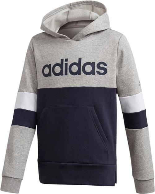 adidas Linear Colourblock Fleece Hættetrøje 116 - Sweatshirts & Hættetrøjer Bomuld hos Magasin