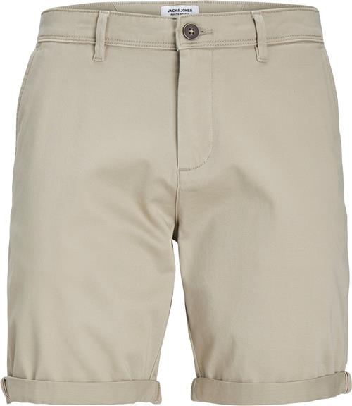 Se Jack & Jones Jpstbowie Jjshorts Solid SN Mand Crockery Chino Shorts Regular Fit Str XL - hos Magasin ved Magasin