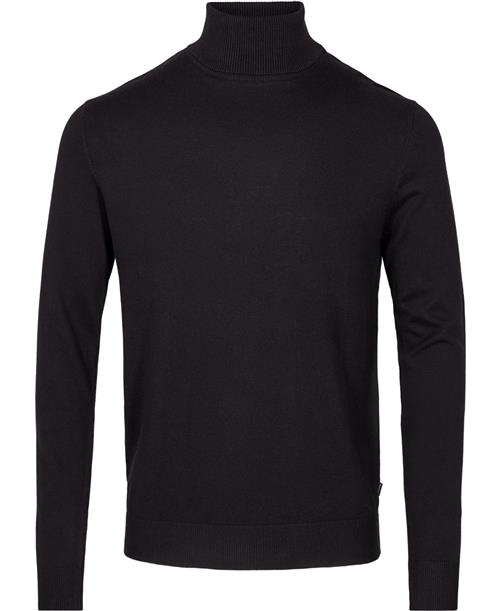 Jack & Jones Jjeemil Knit Roll Neck Noos Mand Sort Turtlenecks Str XS - hos Magasin