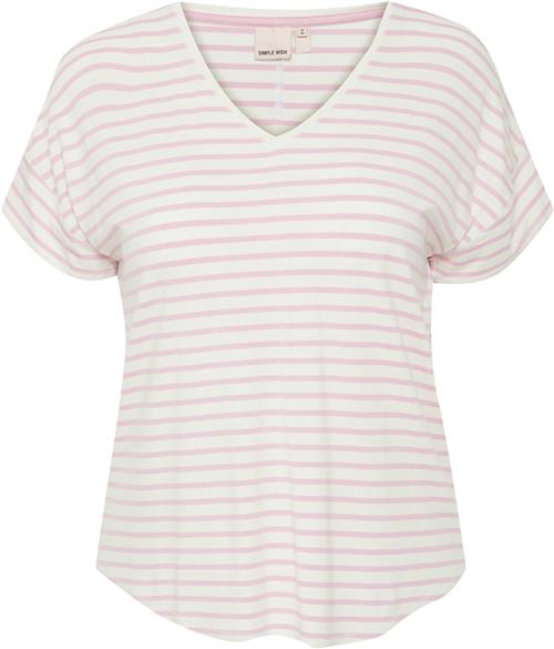 Simple Wish Swfeporsi TEE 1 Kvinde Pink Frosting Mix Kortærmede T-shirts Str 50/52 - hos Magasin