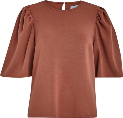 Minus Mstaelyn Modal Blouse Kvinde Summer Fig Kortærmede Bluser Str XS - hos Magasin