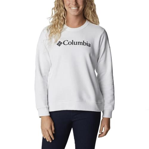 Columbia Logo Sweatshirt Kvinde White Sweatshirts Str M - Bomuld hos Magasin