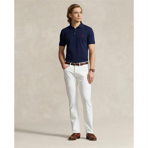 Se Polo Ralph Lauren Slim Fit Stretch Mesh Polo Mand Blå Kortærmede Poloer Slim Fit Str S - hos Magasin ved Magasin