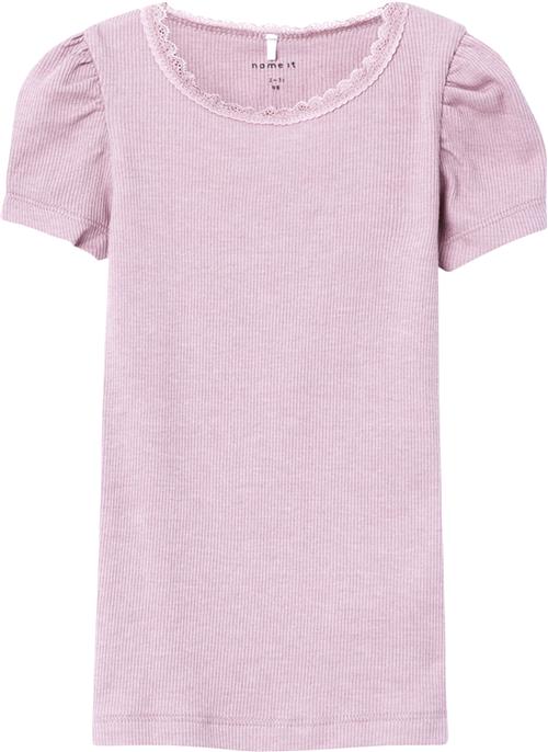 Name It Nmfkab SS TOP Noos Str 92 - Parfait Pink Kortærmede T-shirts hos Magasin