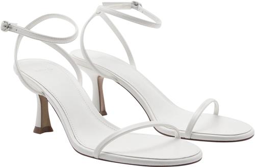 Se MANGO Sandals .- FLO Kvinde White Højhælede Sandaler Str 40 - hos Magasin ved Magasin