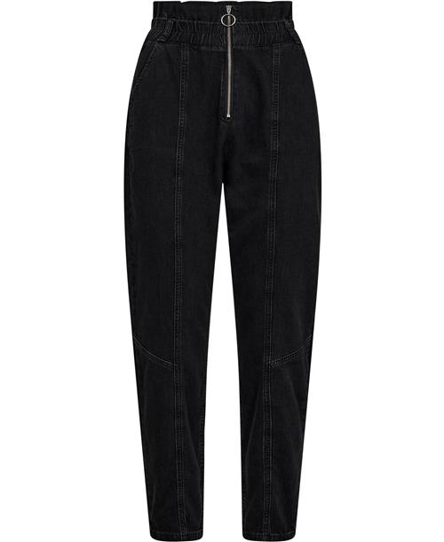 Ba&sh Pantalon Mony Kvinde Noir Bukser Med Lige Ben Str L - hos Magasin