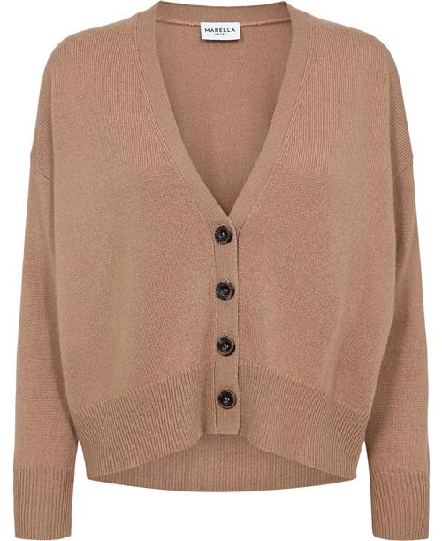 Marella Scorpio Kvinde Camel Cardigans Str M - Uld hos Magasin