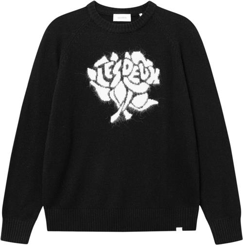 Les Deux Felipe Knit Mand Black/ivory Sweaters Str XL - hos Magasin