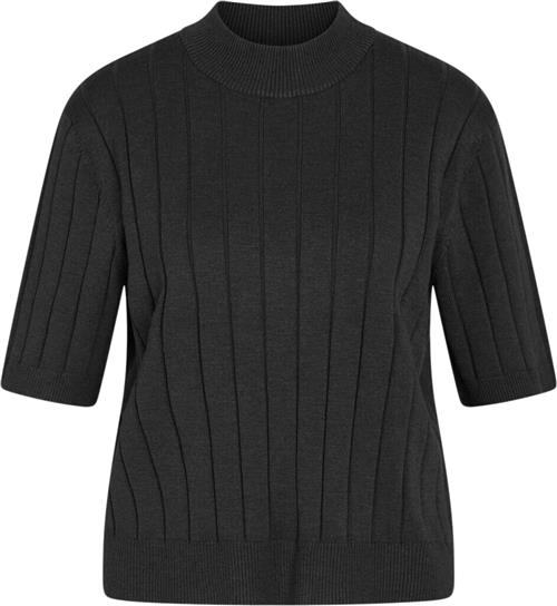 Bruuns Bazaar Anemonebbglady Knit Kvinde Black Sweaters Str XS - Viskose hos Magasin