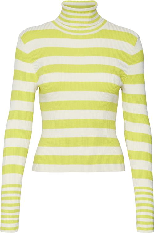 Vero Moda Vmmaxine LS Rollneck Pullover BOO Kvinde Birch/w. Sulphur Spring Rullekraver Str S - hos Magasin