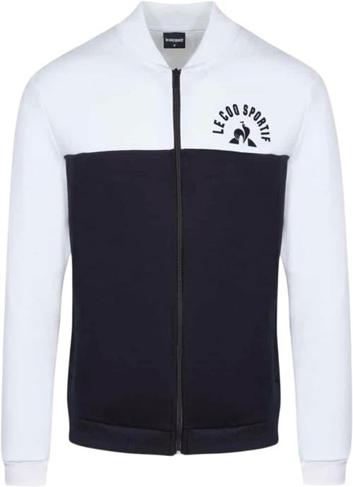 Se Le Coq Sportif Saison 2 FZ Sweat N°1 M SKY CA Mand White Sweatshirts Str M - Bomuld hos Magasin ved Magasin