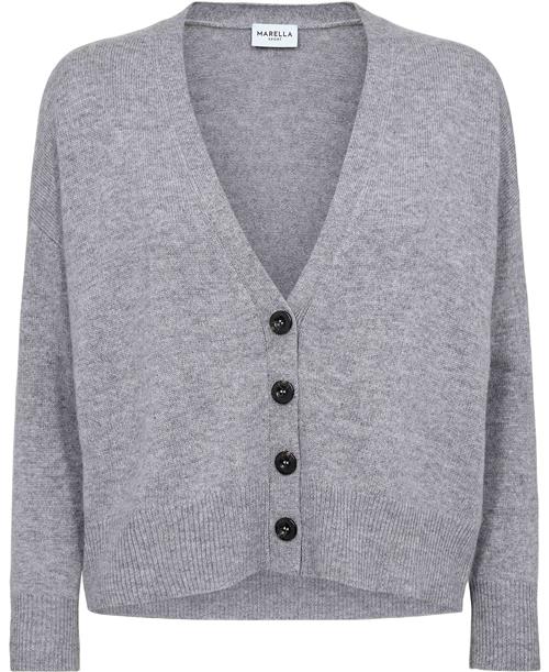 Se Marella Scorpio Kvinde Melange Grey Cardigans Str M - Uld hos Magasin ved Magasin