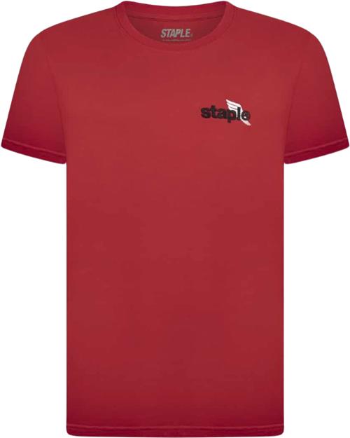 Staple x TAF Staple X TAF Circle Logo TEE Mand Red Kortærmede T-shirts Str M - Bomuld hos Magasin