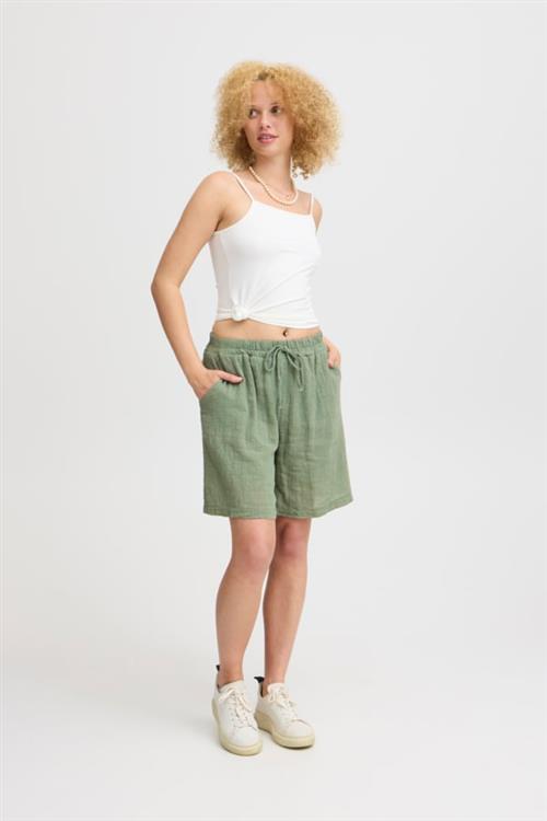 Se Sorbet Sbalexa Solid Shorts Kvinde Sea Spray Bermudashorts Str XL - hos Magasin ved Magasin