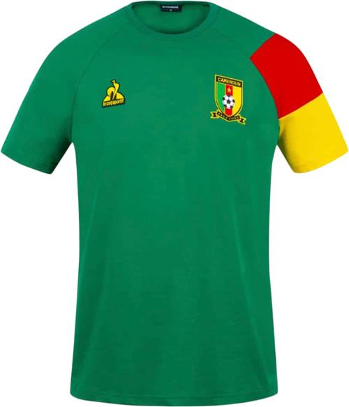 Se Le Coq Sportif Cameroun Presentation TEE SS M Kvinde White Kortærmede T-shirts Str S - Bomuld hos Magasin ved Magasin