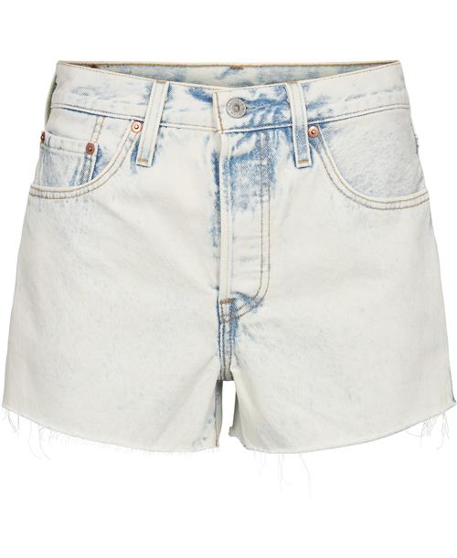 Se Levi's 501 Original Short Snow PIC SH Kvinde Blå Denim Shorts Str 30 - Bomuld hos Magasin ved Magasin