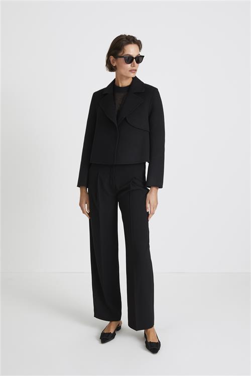 Stylein Boville Trousers Kvinde Black Bukser Med Lige Ben Str S - hos Magasin