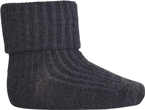 Se mp Denmark Ankle Wool RIB Turn Down Str 19/21 - Grå Strømper Uld hos Magasin ved Magasin