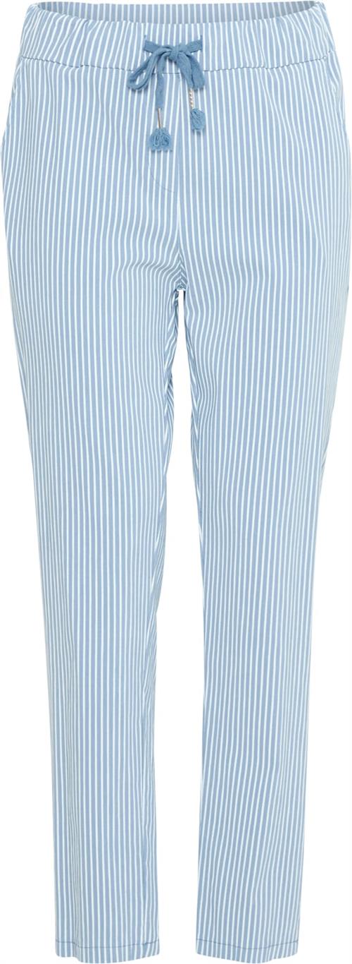 Sorbet Sblinear Pant Kvinde Rain Washed Bukser Med Smalle Ben Str XL - hos Magasin