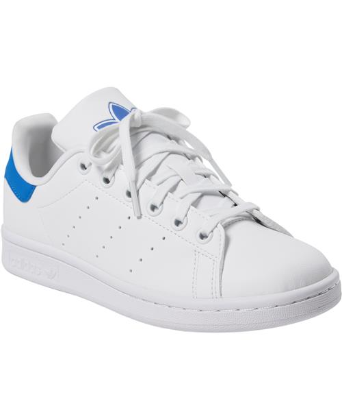 adidas Originals Stan Smith J Ftwwht/ftwwht/blu Sneakers Str 37 1/3 - hos Magasin