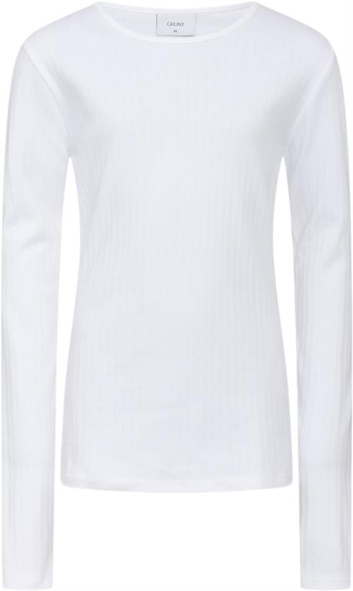 Se Grunt Dopim Top LS Str L/14Y - White Langærmede T-shirts hos Magasin ved Magasin