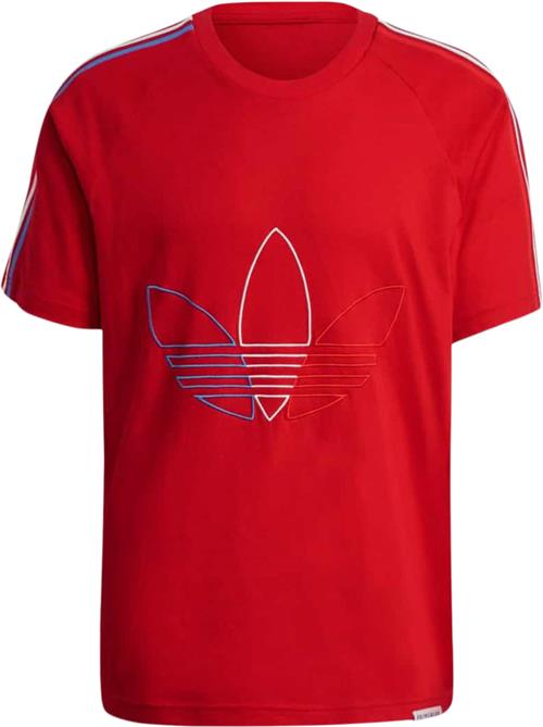 Se adidas FTO TEE Mand Red Kortærmede T-shirts Str L - Bomuld hos Magasin ved Magasin