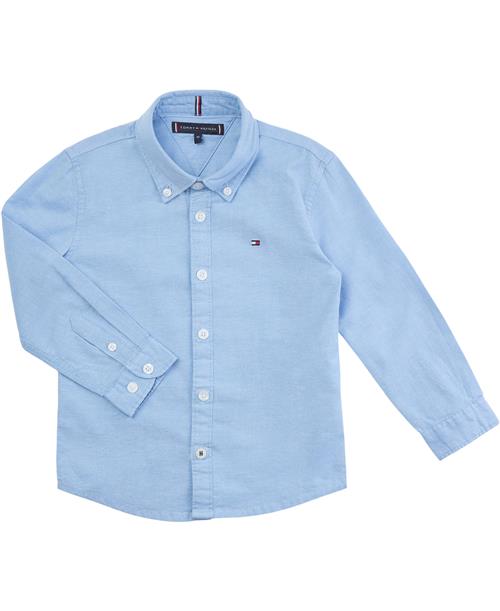 Tommy Hilfiger Boys Stretch Oxford Shirt L/S Str 5 år / 110 cm - C1s Skjorter Bomuld hos Magasin