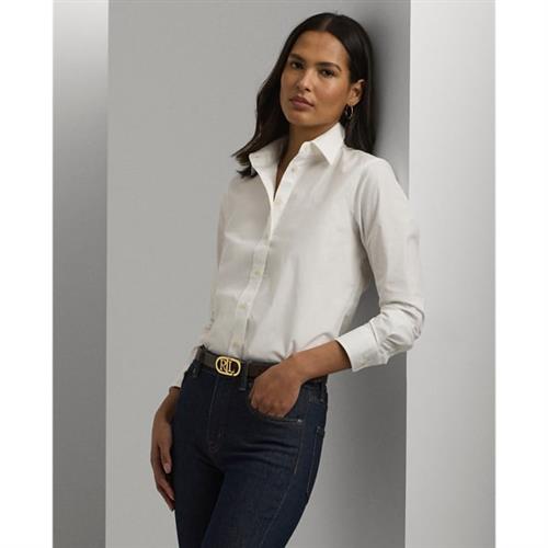 Lauren Ralph Lauren Noiron Button-down Shirt Kvinde Hvid Langærmede Skjorter Str XL - hos Magasin