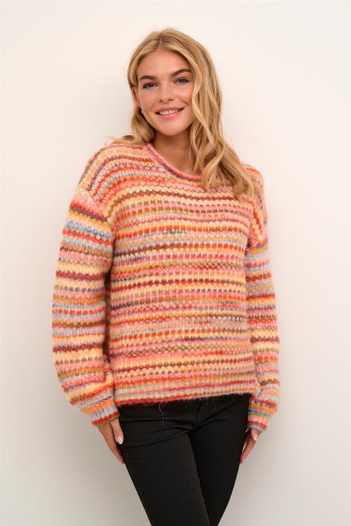 Culture Cuhazel Pullover Kvinde Multi Colors Sweaters Str XL - hos Magasin