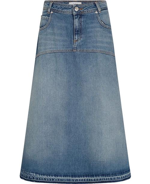 Ba&sh Skirt Valentia Kvinde Lightusedblue Maxi Nederdele Str L - Bomuld hos Magasin