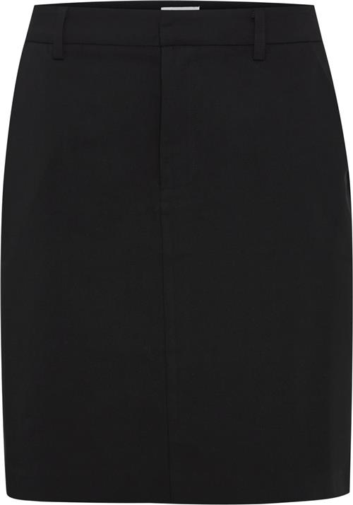 PULZ Jeans Pzbindy HW Skirt Kvinde Black Beauty Korte Nederdele Str 34 - hos Magasin