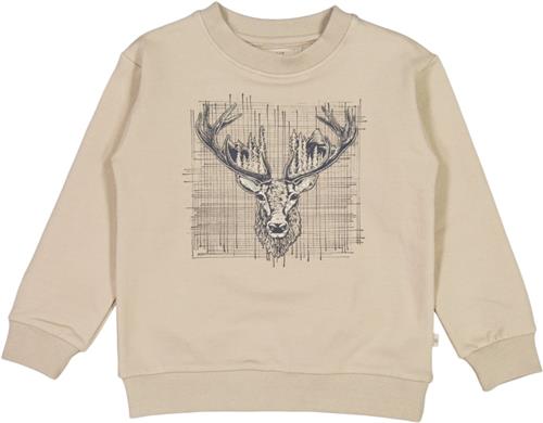 Se Wheat Sweatshirt Dådyr Str 4 år / 104 cm - Gravel Sweatshirts Bomuld hos Magasin ved Magasin