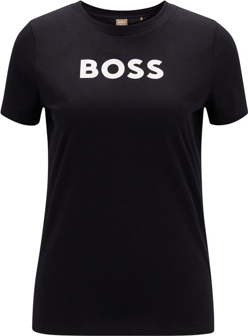 BOSS Boss Women Business Leisure Jersey Kvinde Sort Kortærmede T-shirts Str L - hos Magasin