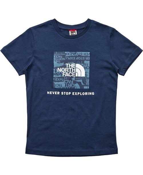 The North Face B S/S Redbox TEE Summit Navy Str S - Summit Navy Kortærmede T-shirts Bomuld hos Magasin